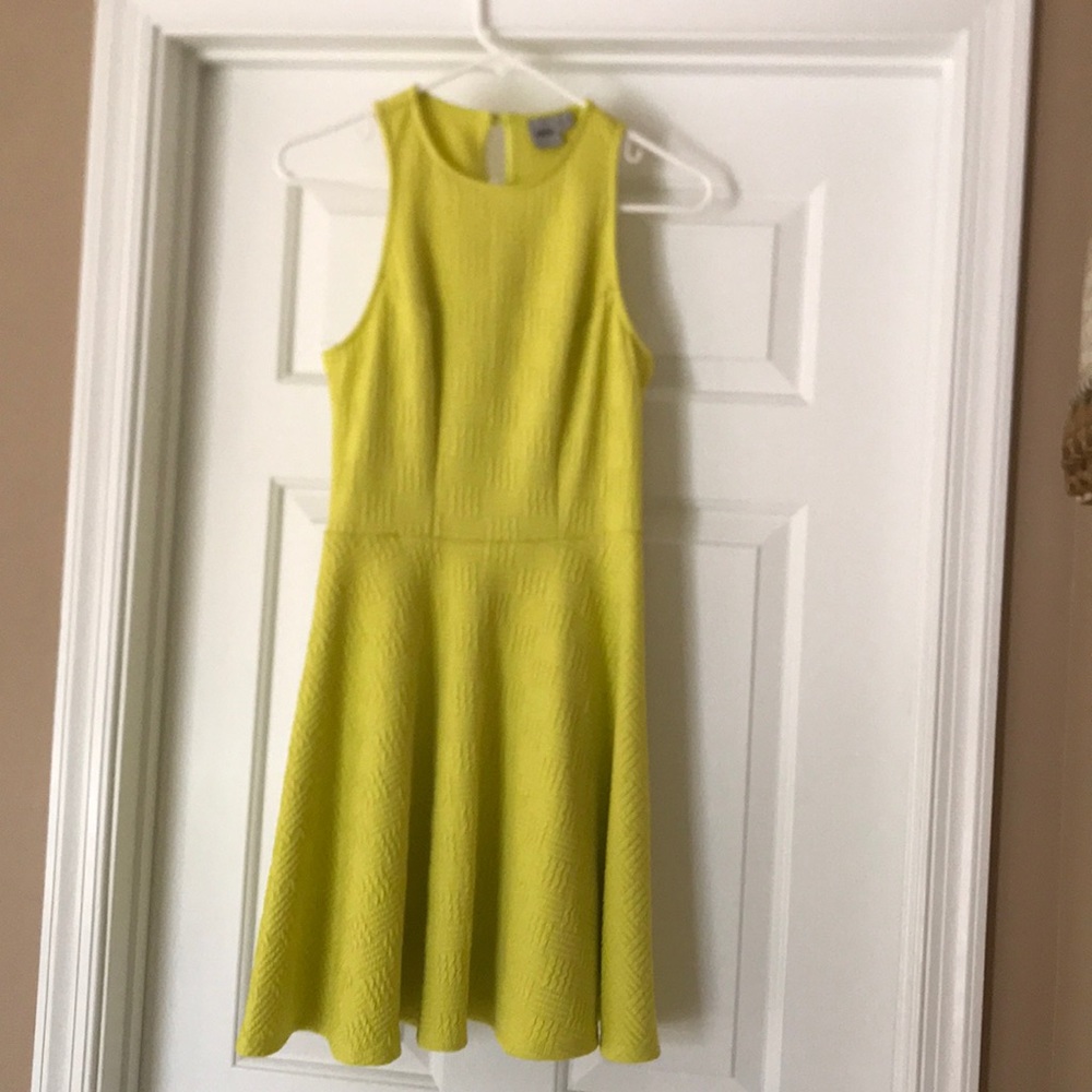 Lime Green Textured Dress